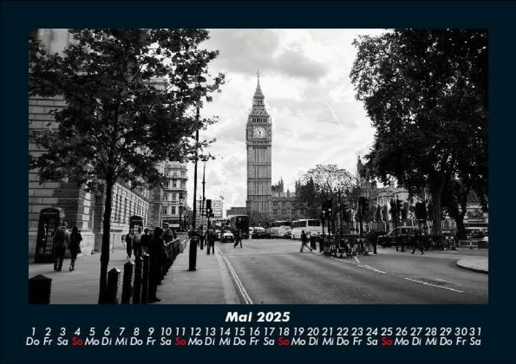 Produktbild: London 2025 Fotokalender DIN A5