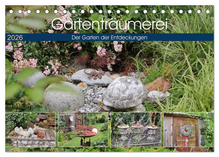 Produktbild: Gartentr&auml;umerei (Tischkalender 2026 DIN A5 quer), CALVENDO Monatskalender