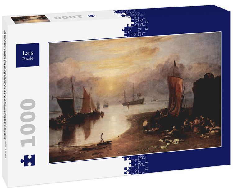 Produktbild: Lais Puzzle Joseph Mallord William Turner - Aufgehende Sonne, Fischer beim Reinigen und Verkauf des Fangs 1000 Teile