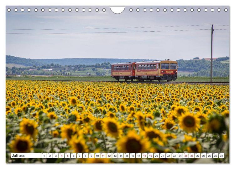 Produktbild: Eisenbahn in Ungarn (Wandkalender 2026 DIN A4 quer), CALVENDO Monatskalender