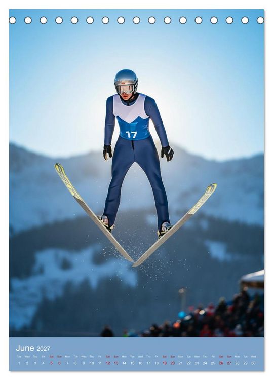 Produktbild: Snow in the Blood (Desk Calendar 2027 DIN A5 portrait), CALVENDO 12 Month DeskCalendar