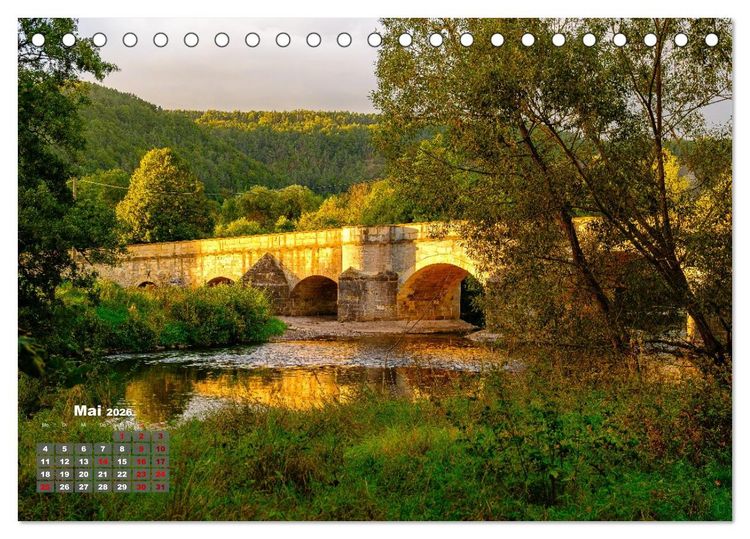 Produktbild: Die Werra in Hessen (Tischkalender 2026 DIN A5 quer), CALVENDO Monatskalender