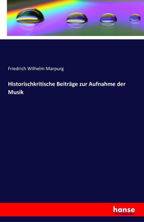 Produktbild: Historischkritische Beitr&auml;ge zur Aufnahme der Musik