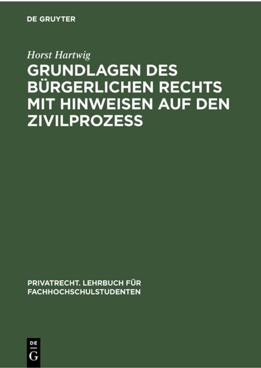 Produktbild: Grundlagen des b&uuml;rgerlichen Rechts mit Hinweisen auf den Zivilproze&szlig;