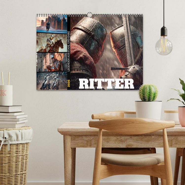 Produktbild: Ritter - Legenden aus Stahl und Ehre (Wandkalender 2026 DIN A3 quer), CALVENDO Monatskalender