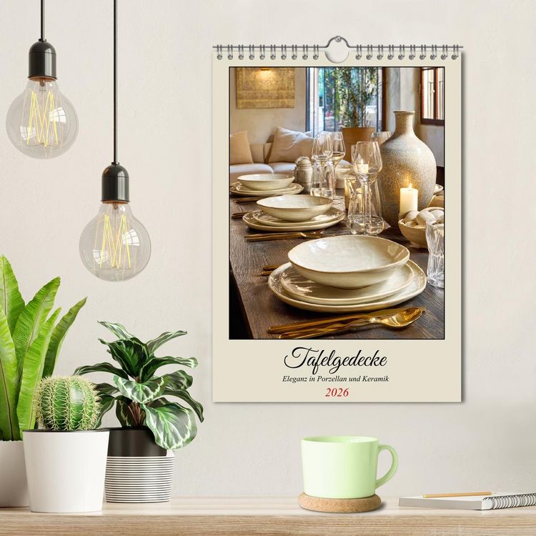 Produktbild: Tafelgedecke. Eleganz in Porzellan und Keramik (Wandkalender 2026 DIN A4 hoch), CALVENDO Monatskalender