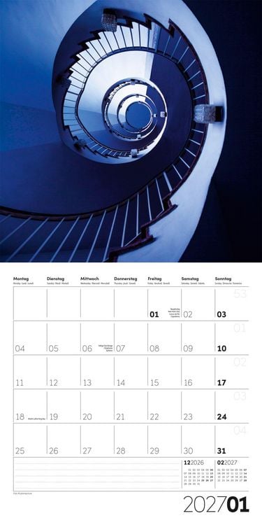 Produktbild: Die Farbe Blau Kalender 2027 - 30x30 - Art12