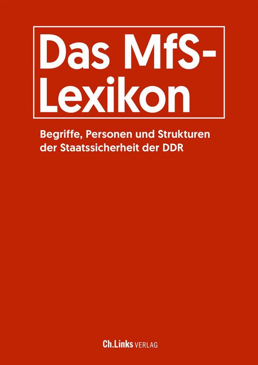 Produktbild: Das MfS-Lexikon