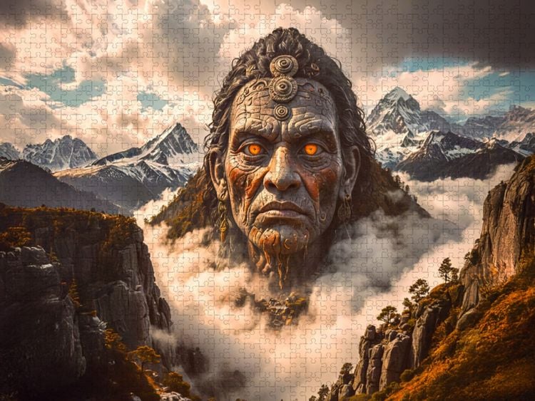 Produktbild: CALVENDO Puzzle Apu Berggeister der Inka | 1000 Teile Lege-Gr&ouml;&szlig;e 64x48cm Foto-Puzzle f&uuml;r gl&uuml;ckliche Stunden