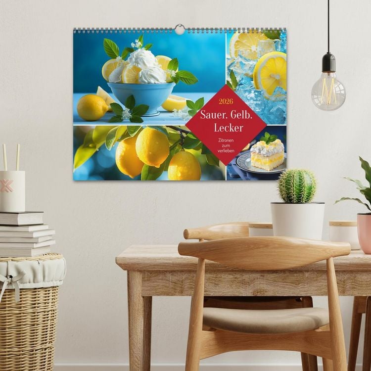 Produktbild: Sauer Gelb Lecker (Wandkalender 2026 DIN A3 quer), CALVENDO Monatskalender