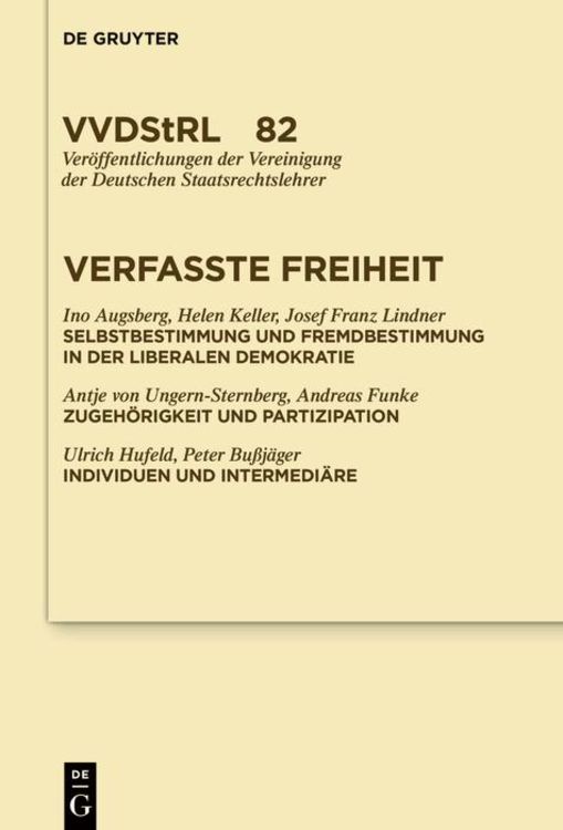 Produktbild: Verfasste Freiheit