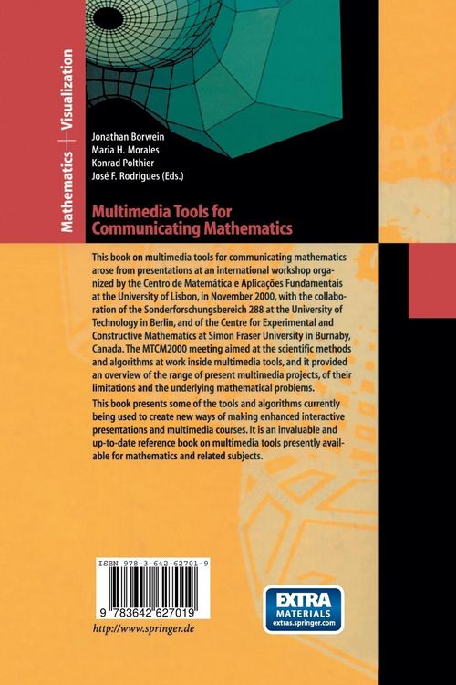 Produktbild: Multimedia Tools for Communicating Mathematics
