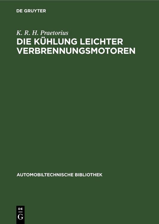 Produktbild: Die K&uuml;hlung leichter Verbrennungsmotoren