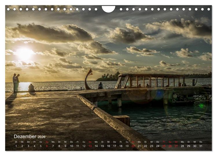 Produktbild: Malediven Impressionen aus dem Paradies (Wandkalender 2026 DIN A4 quer), CALVENDO Monatskalender