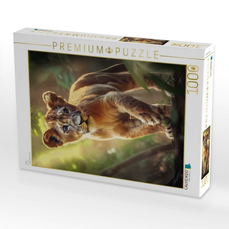 Produktbild: CALVENDO Puzzle L&ouml;we | 1000 Teile Lege-Gr&ouml;&szlig;e 64x48cm Foto-Puzzle f&uuml;r gl&uuml;ckliche Stunden