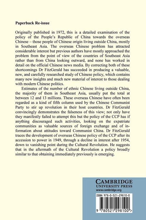 Produktbild: China and the Overseas Chinese