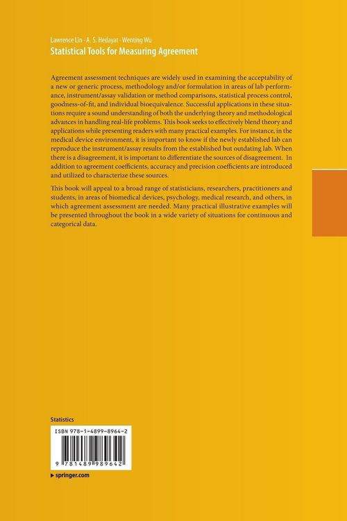 Produktbild: Statistical Tools for Measuring Agreement