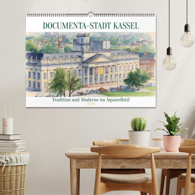 Produktbild: DOCUMENTA-Stadt Kassel (Wandkalender 2026 DIN A2 quer), CALVENDO Monatskalender