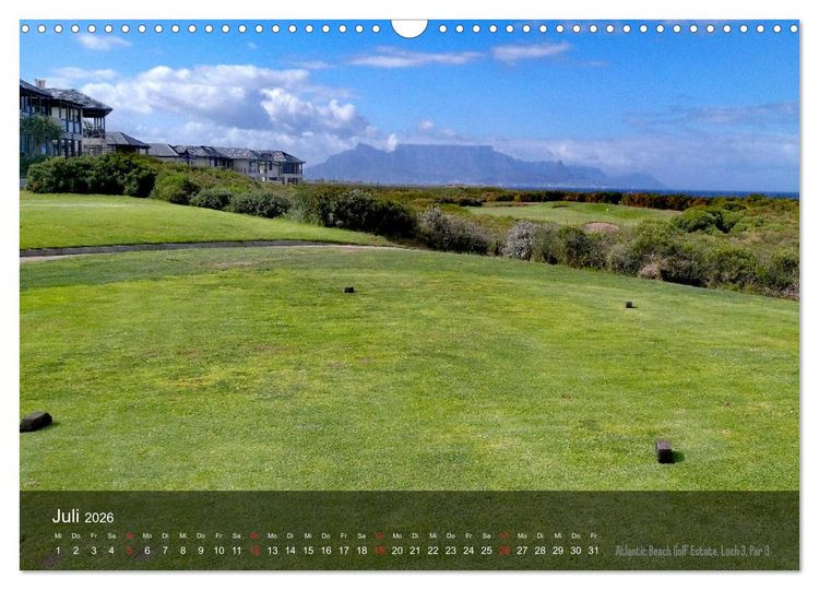 Produktbild: Golfpl&auml;tze Kapstadt (Wandkalender 2026 DIN A3 quer), CALVENDO Monatskalender