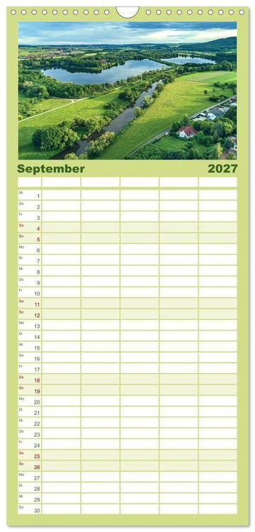 Produktbild: Familienplaner 2027 - Bad Staffelstein - Gottesgarten am Obermain mit 5 Spalten (Wandkalender, 21 x 45 cm) CALVENDO