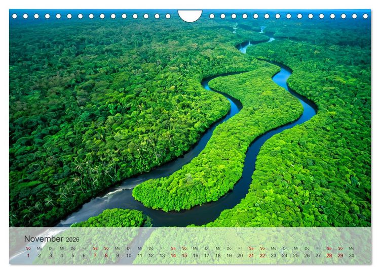 Produktbild: Fl&uuml;sse der Fantasie (Wandkalender 2026 DIN A4 quer), CALVENDO Monatskalender