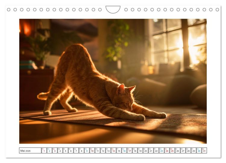 Produktbild: Miau mit Stil (Wandkalender 2026 DIN A4 quer), CALVENDO Monatskalender
