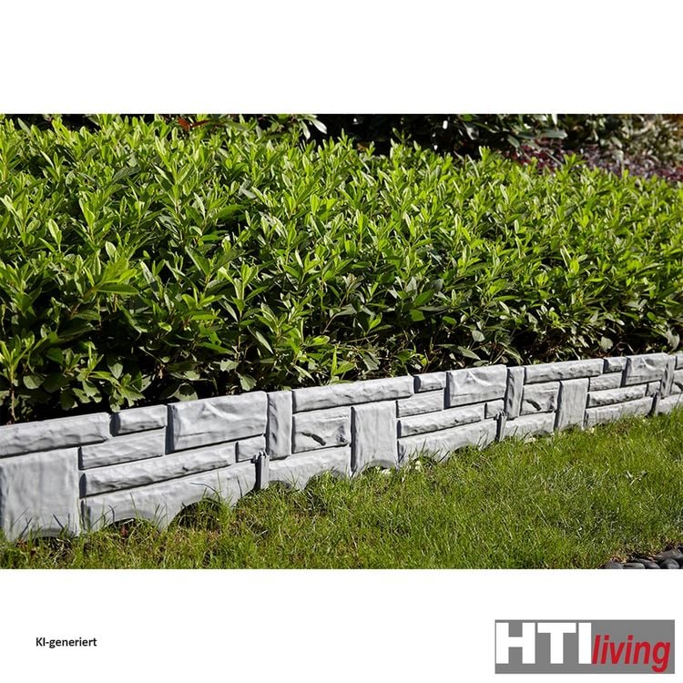 Produktbild: HTI-Living HTI-Living Beeteinfassung Steinoptik 4-teilig Nessa