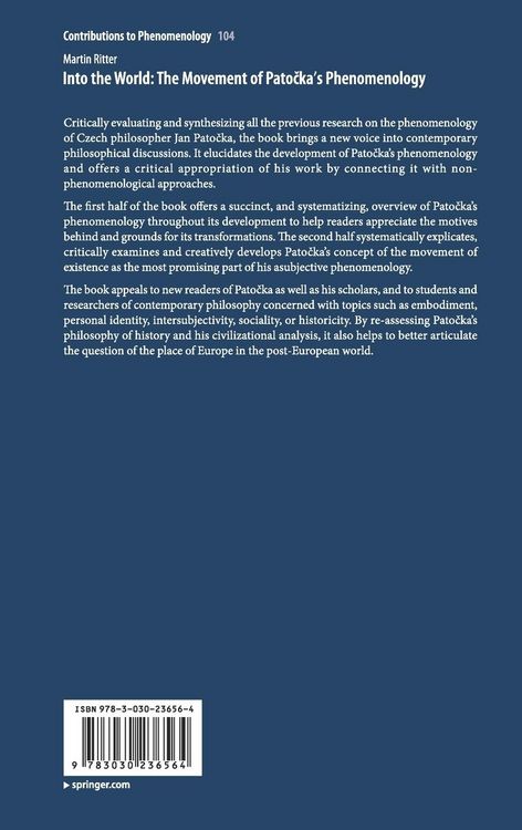 Produktbild: Into the World: The Movement of Patočka's Phenomenology