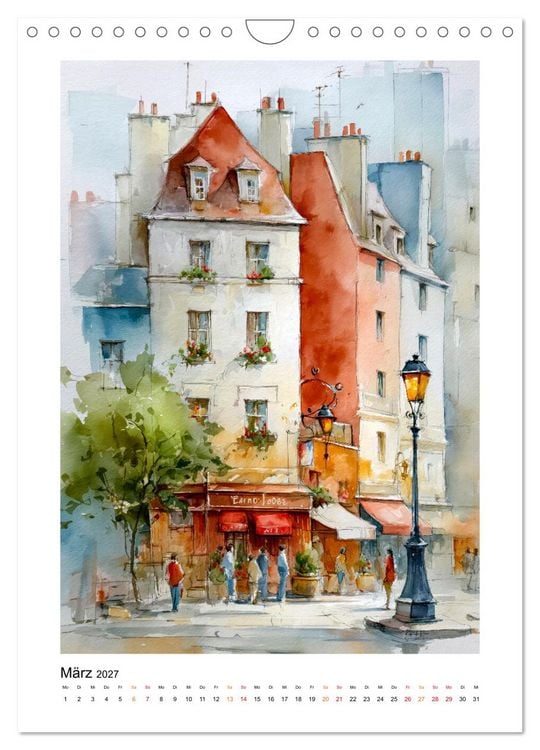 Produktbild: Paris Tr&auml;ume (Wandkalender 2027 DIN A4 hoch), CALVENDO Monatskalender
