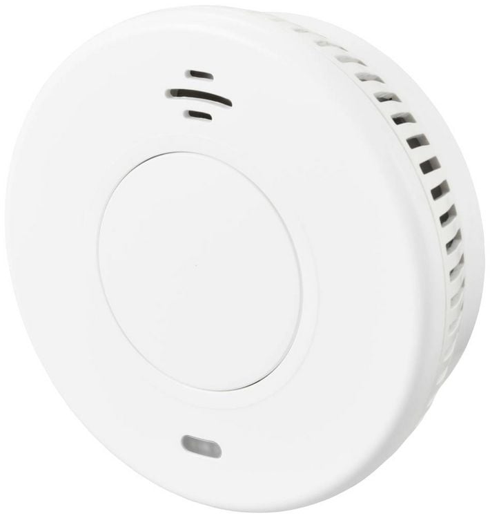 Produktbild: Sygonix EN14604 Funk-Rauchwarnmelder inkl. 10 Jahres-Batterie, vernetzbar batteriebetrieben (&Oslash; x H) 105 mm x 36 mm