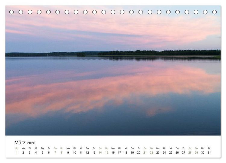 Produktbild: Einblick-Natur: Finnland nat&uuml;rlich (Tischkalender 2026 DIN A5 quer), CALVENDO Monatskalender