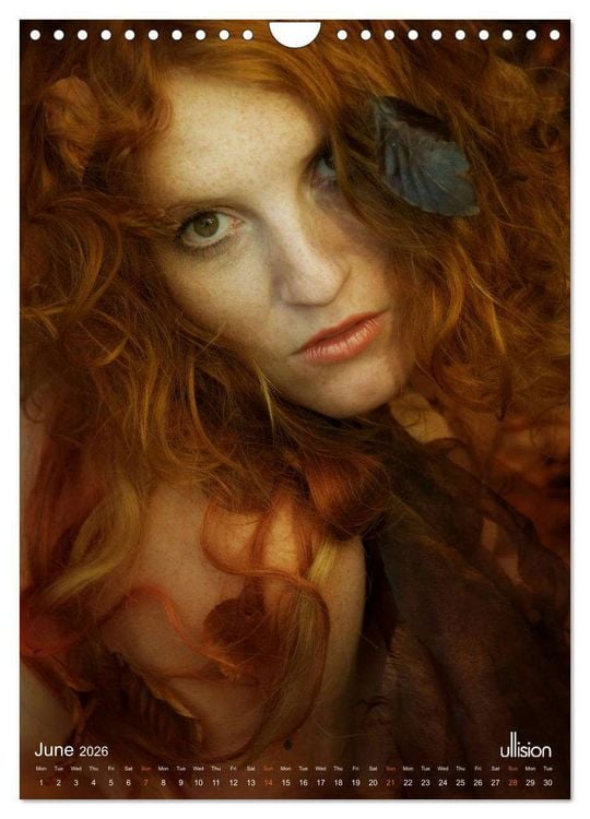 Produktbild: The stunning beauty of REDHEADS (Wall Calendar 2026 DIN A4 portrait), CALVENDO 12 Month Wall Calendar