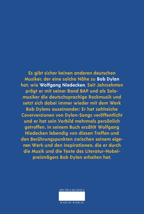 Produktbild: Wolfgang Niedecken &uuml;ber Bob Dylan
