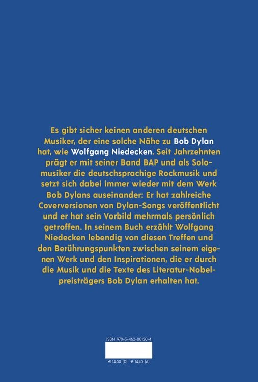 Produktbild: Wolfgang Niedecken &uuml;ber Bob Dylan