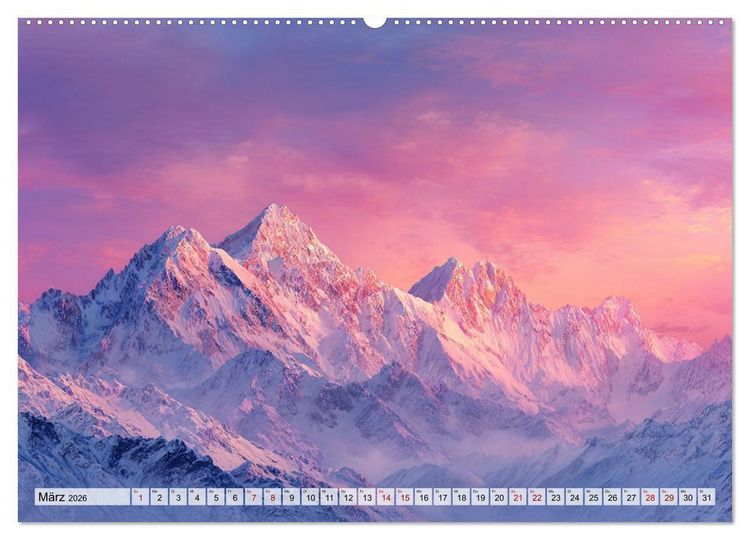 Produktbild: Die Sprache der Gipfel (Wandkalender 2026 DIN A2 quer), CALVENDO Monatskalender