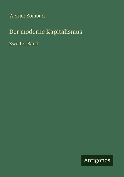 Produktbild: Der moderne Kapitalismus