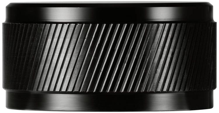 Produktbild: TRU COMPONENTS TC-11654300 Drehknopf mit Knopfmarkierung Schwarz (&Oslash; x H) 34 mm x 17 mm Aluminium 1 St.