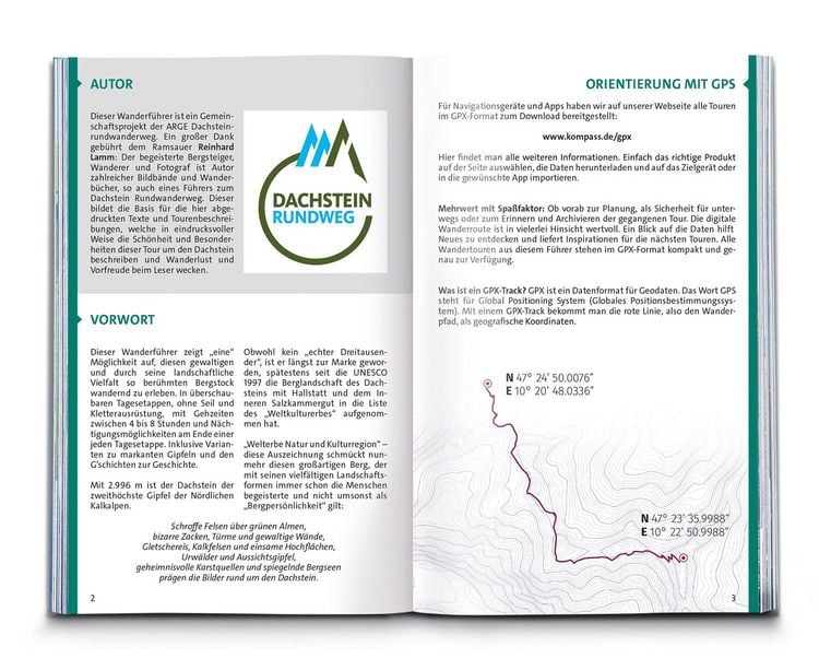 Produktbild: KOMPASS Wanderf&uuml;hrer Dachstein-Rundwanderweg, 8 Etappen mit Extra-Tourenkarte
