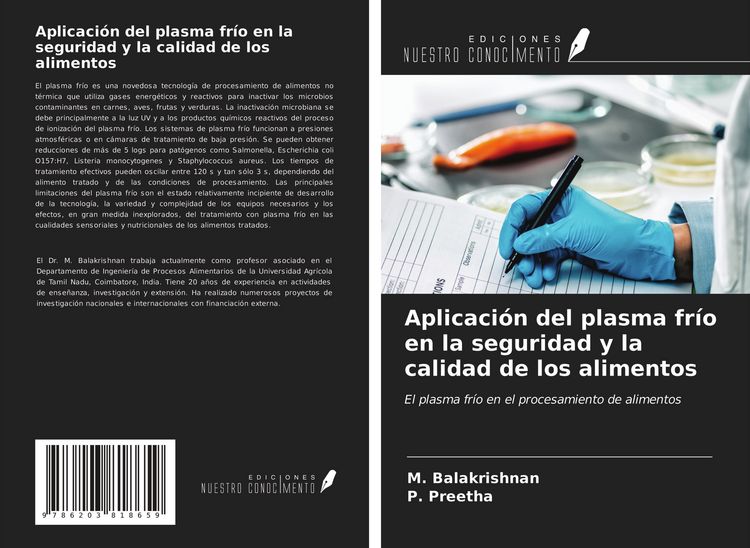 Produktbild: Aplicaci&oacute;n del plasma fr&iacute;o en la seguridad y la calidad de los alimentos