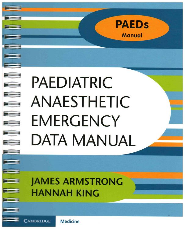 Produktbild: Paediatric Anaesthetic Emergency Data Manual
