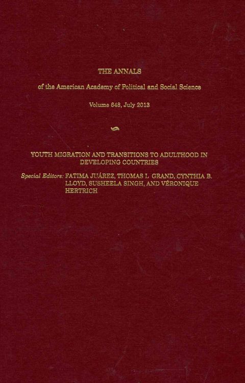 Produktbild: Youth Migration and Transitions to Adulthood in Developing Countries