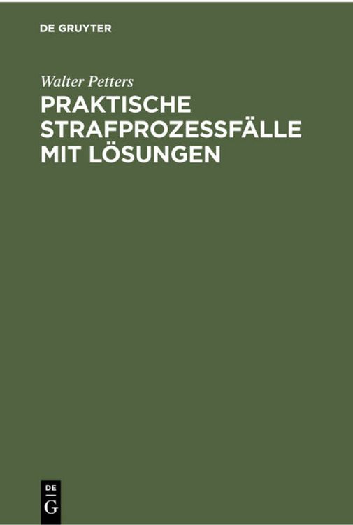 Produktbild: Praktische Strafproze&szlig;f&auml;lle mit L&ouml;sungen