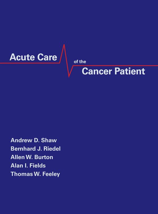 Produktbild: Acute Care of the Cancer Patient