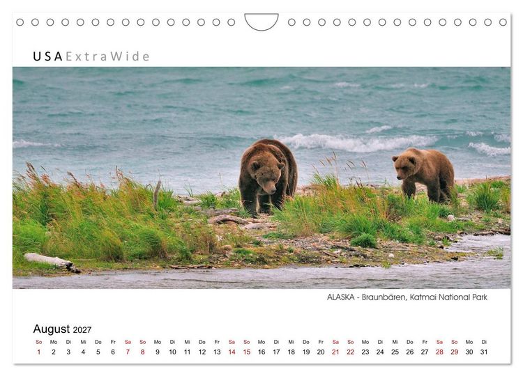 Produktbild: Entdeckungsreise durch ALASKA (Wandkalender 2027 DIN A4 quer), CALVENDO Monatskalender