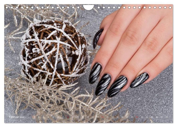 Produktbild: Verg&auml;ngliche Kunst - Nailart Episode 1 (Wandkalender 2026 DIN A4 quer), CALVENDO Monatskalender