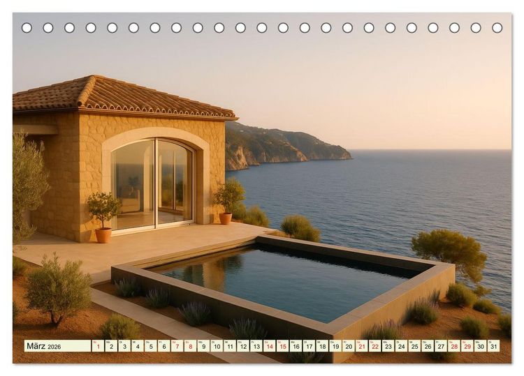 Produktbild: Paradiese der Stille - Orte zum Tr&auml;umen (Tischkalender 2026 DIN A5 quer), CALVENDO Monatskalender