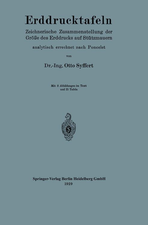 Produktbild: Erddrucktafeln