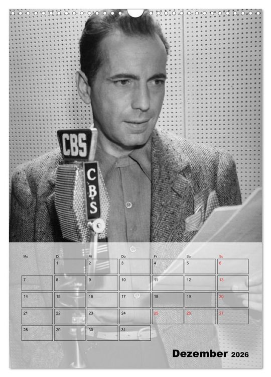 Produktbild: Filmstars - Legenden der goldenen Filmjahre (Wandkalender 2026 DIN A3 hoch), CALVENDO Monatskalender