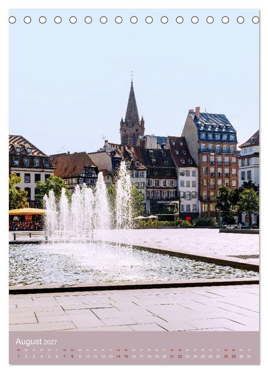 Produktbild: Zeitloses Strasbourg. Kan&auml;le, Fachwerk und els&auml;ssisches Flair (Tischkalender 2027 DIN A5 hoch), CALVENDO Monatskalender
