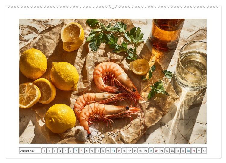 Produktbild: Mediterrane Genussmomente (hochwertiger Premium Wandkalender 2027 DIN A2 quer), Kunstdruck in Hochglanz
